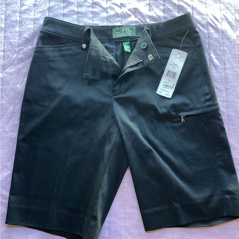 Ralph Lauren Women's Black Athletic Golf Shorts. Brand new with tags.